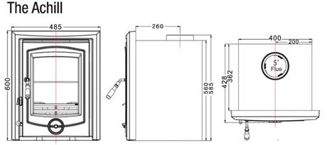 Henley Achill 6kw Dimensions Image