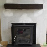 25 kw druid boiler with timber mantel Image