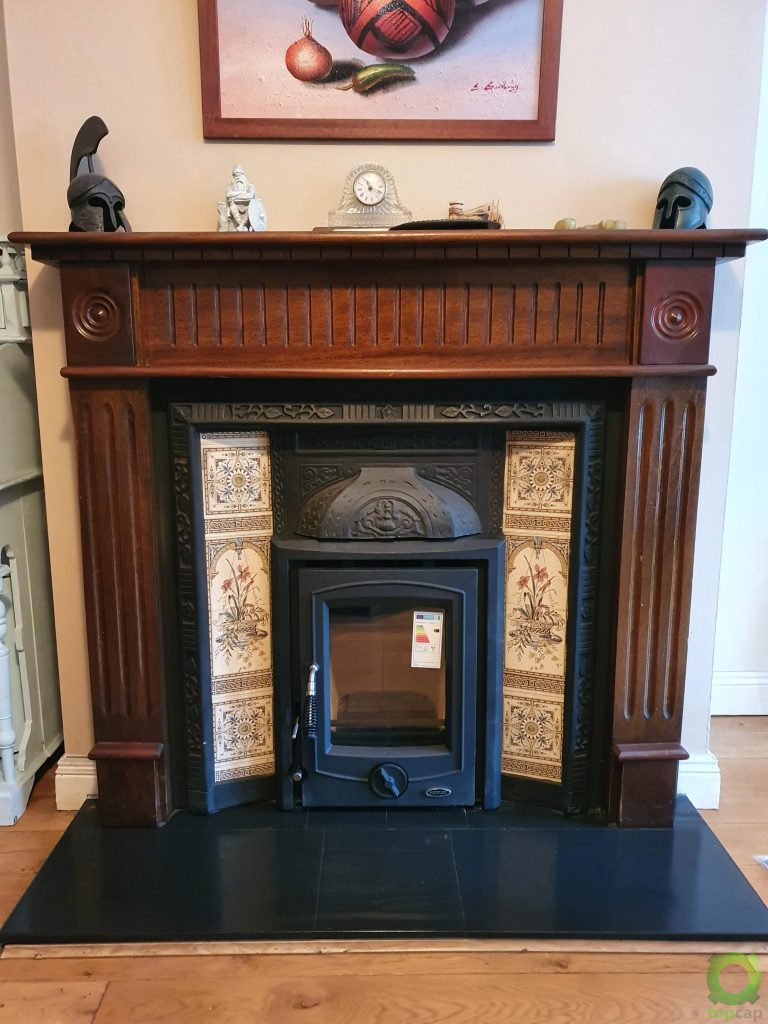 Metal Fireplace Modified Insert Stove Chimney and Stove Services Ireland