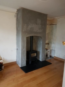 Old Fireplace Chamber For Stove Image